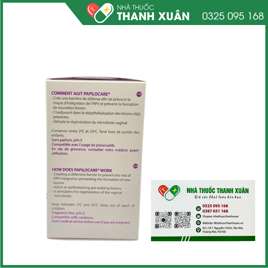 Gel đặt âm đạo Papilocare - Giải pháp trong hỗ trợ đào thải HPV